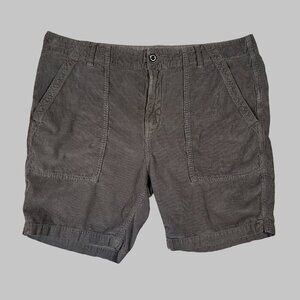 Outerknown Seventyseven Cord Utility Shorts Corduroy Washed Black Grey Size 38